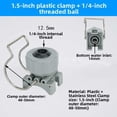 thumbnail image 2 of CaraMart 1/4 Inch Adjustable Ball Clip Nozzle 4Pcs for Fan or Cone Spray in Irrigation, 2 of 9