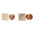 thumbnail image 1 of (2-Pack) Rinsvye Diy Baking Moulds Wooden Christmas Pancake Molds Cookie Moulds Embossing Pancake Shapes Molds Craft Decorative Baking Tools for Christmas Thanksgiving Christmas Kitchen, 1 of 7