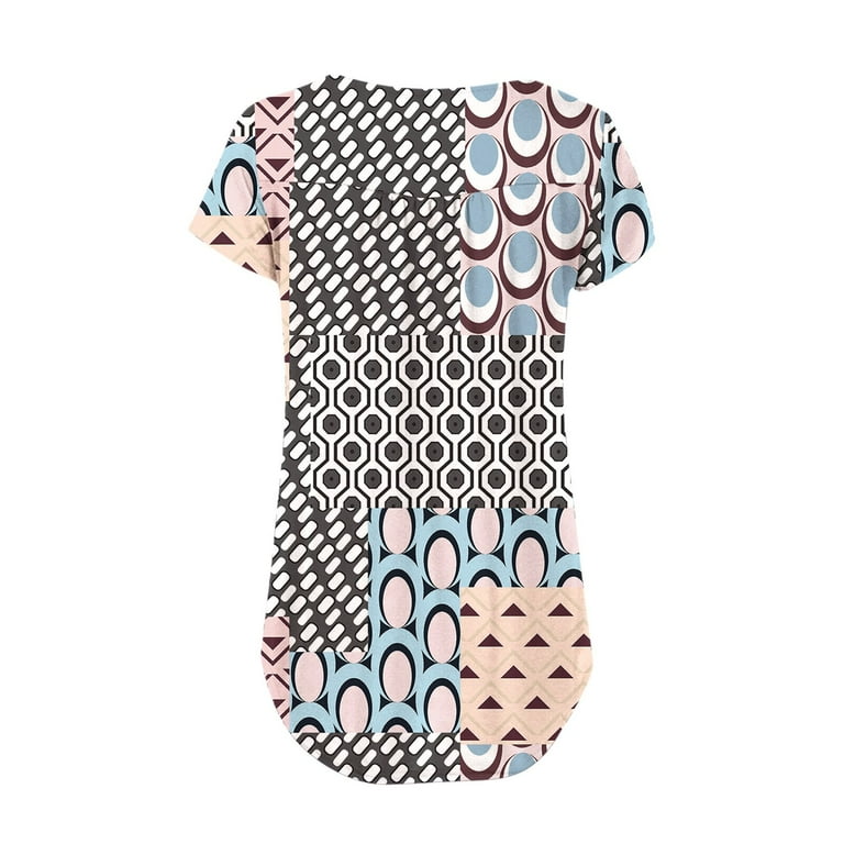 OJSFQUFP Clothing for Elderly Women Grey Womens Casual Flower