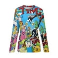 thumbnail image 6 of Adventure Time Women's Pajama Top 3D Digital Print Sleepwear Trendy Crewneck Pullovers Long Sleeve Shirts XS, 6 of 8