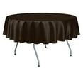 thumbnail image 1 of Ultimate Textile Herringbone - Fandango 58-Inch Round Tablecloth, Chocolate Brown, 1 of 3