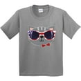 thumbnail image 3 of Inktastic 4th of July Girl Patriotic Cat Youth T-Shirt, 3 of 5