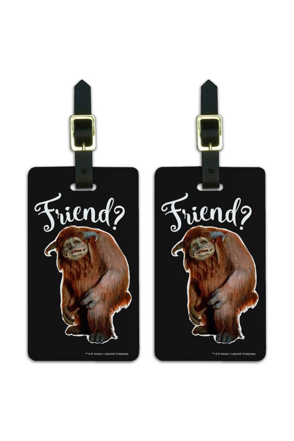 Friend Ludo From The Labyrinth Luggage ID Tags Suitcase Carry-On Cards - Set of 2