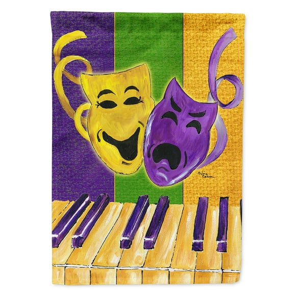 Mardi Gras Garden Flag