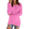 thumbnail image 3 of Women's Fashionable Long Sleeve Pullovers Loose Fluffy Fuzzy Jumper Sweater, 3 of 5
