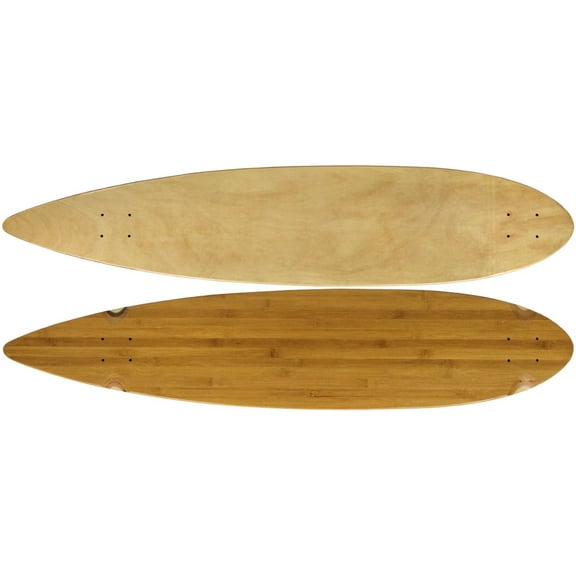 Moose Longboard 9" x 43" Pintail Deck Bamboo