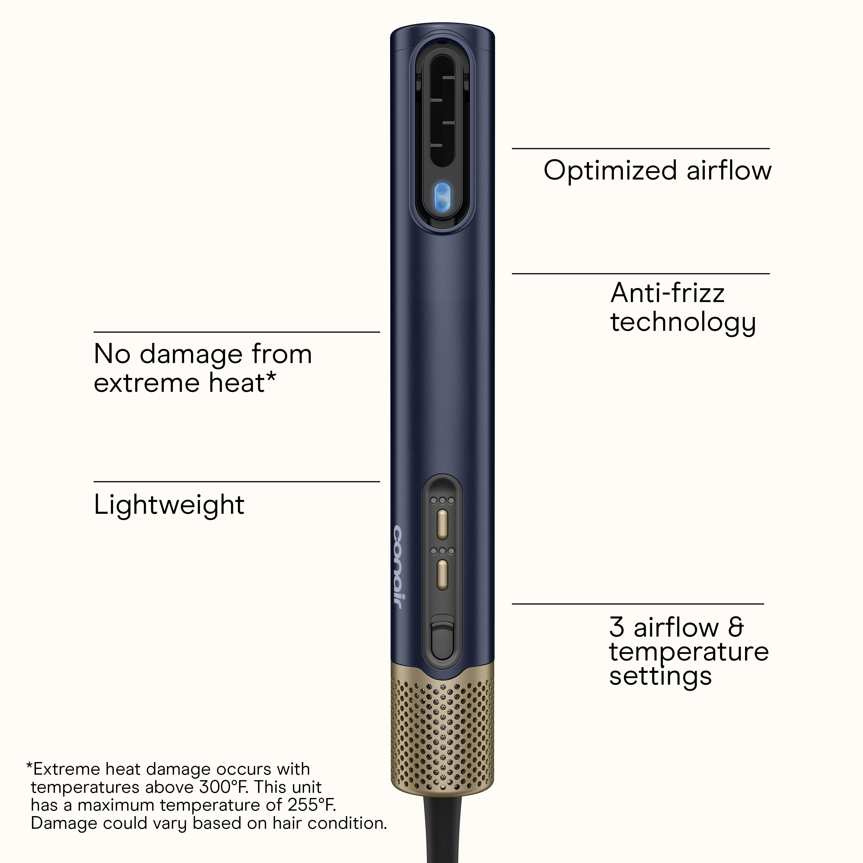 INFINITI PRO CONAIR Drying Wand, 5-in-1 Styling Tool with Diffuser