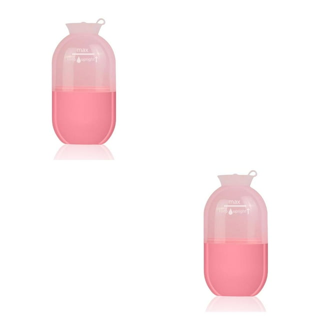 Soidarity Rodillo de poros retráctiles para refrigeración facial, molde de silicona para apretar cubitos de hielo, herramienta reductora de Rosa 2Conjunto