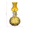thumbnail image 2 of Tea Brown Glass Kerosene Lamp, 7.48-Inch Vintage Oil Lantern with Adjustable Flame, Antique-Style Tabletop Lamp for Wedding Centerpiece, Dining Room, Mantel, Farmhouse and Home Decor, 2 of 2
