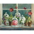 thumbnail image 2 of Nai, Danhui 14x12 Gold Ornate Wood Framed with Double Matting Museum Art Print Titled - Purple Poppies Windowsill Crop, 2 of 4