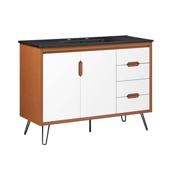 Energize 48" Bathroom Vanity-EEI-5808-CHE-WHI-BLK