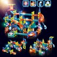 thumbnail image 1 of Glowing Magnetic Tiles Marble Run Race Track Super Set - 110 piezas completas brillan en l BELLA GLOBE BELLA GLOBE, 1 of 2
