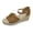 Brown, variant on Woman Summer Sandals Open Toe Buckle Ankle Strap Espadrilles Platform Shoes for Casual