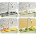 thumbnail image 2 of Faucet Guard & Draining Mat, Tidy Splash Faucet Mat for Kitchen Sink, 2024 New Silicone Sink Splash Guard Suitable for Kitchen,Bathroom (Gray), 2 of 5