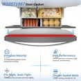 thumbnail image 4 of W10571967 Freezer Door Gasket Replacement for Whirlpool Refrigerator Replaces W10443320, 12683820AP, 4 of 7