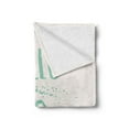 thumbnail image 2 of Hello Sunshine Soft Flannel Fleece Throw Blanket, Lettering Design with Sun Motif Calligraphic Arrangement, Cozy Plush for Indoor and Outdoor Use, 70" x 90", Pale Blue Eggshell, by Ambesonne, 2 of 5