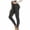 Dark Gray, variant on Womens Yoga Pants Quick Dry Tight Fitting Soild Color Athletic Wear Full Length Sport Clothes for Women Black Size 2XL