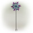 thumbnail image 3 of Alpine Corporation Dual Floral Windmill Stake with Gems, 3 of 12