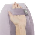 thumbnail image 3 of Round Meditation Cushion (16"x16"x5") | Large Floor Support Pillow for Yoga, Women & Men | Removable Cover | Filled with 100% Buckwheat | Lavender, 3 of 5