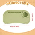 thumbnail image 6 of LeeQinersw Universal Stroller Snack Tray Stroller Tray Attachment Easy to Install Non Slip Partition Storage Detachable with Cups Holder Green, 6 of 7