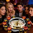 thumbnail image 4 of BotaniNest Roue de Jeu de Roulette pour Fêtes, Événements et Rassemblements Excitants, Boisson Interactive, Activité Sociale pour Adultes avec Plateau Durable et, 4 of 7