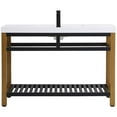 thumbnail image 6 of 48 inch Single Bathroom Metal Vanity in Golden Black, 6 of 15
