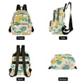 thumbnail image 4 of FORMRS Mini Backpack Purse for Women Travel Daypack Casual Shoulder Bag, Floral Wave, 4 of 7
