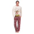 thumbnail image 1 of Conjunto de pijama de manga larga para padres e hijos, trajes de moda para Familia, Feliz Año Nuevo, alces navideños impresos, 2022, 1 of 4