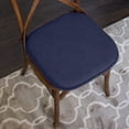 thumbnail image 2 of Cojín para silla Sweet Home Collection, espuma viscoelástica, paquete de 4 unidades, azul marino, 2 of 4