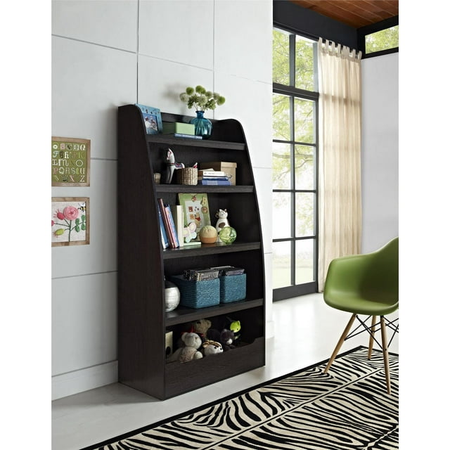 Ameriwood Mia Kids’ 4 Shelf Bookcase, Espresso