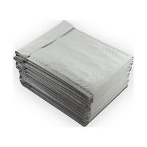 EcoSwift Brand Premium Poly Bubble Shipping Bag Self-Seal Mailer, 4 in. x 7 in. (Size 000), Solid Gray, 50-Pack