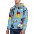 thumbnail image 3 of Lsque Pirate Marine Animals Pattern Casual Men's Hoodie,Hooded Sweatshirt with Kangaroo Pocket,Pullover Hoodie-Large, 3 of 7