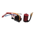 thumbnail image 2 of Motor sin escobillas RC 3660 y controlador de velocidad eléctrico ESC sin escobillas 80A, conector macho T, conjunto ESC para coche 1/8 RC 2600KV, 2 of 10