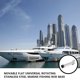 thumbnail image 3 of Scienceny Soporte para caña de pescar, montaje en plataforma, soporte de Hardware para equipos de barcos, accesorio en ángulo de 360 Bombillas para automóviles, 3 of 6