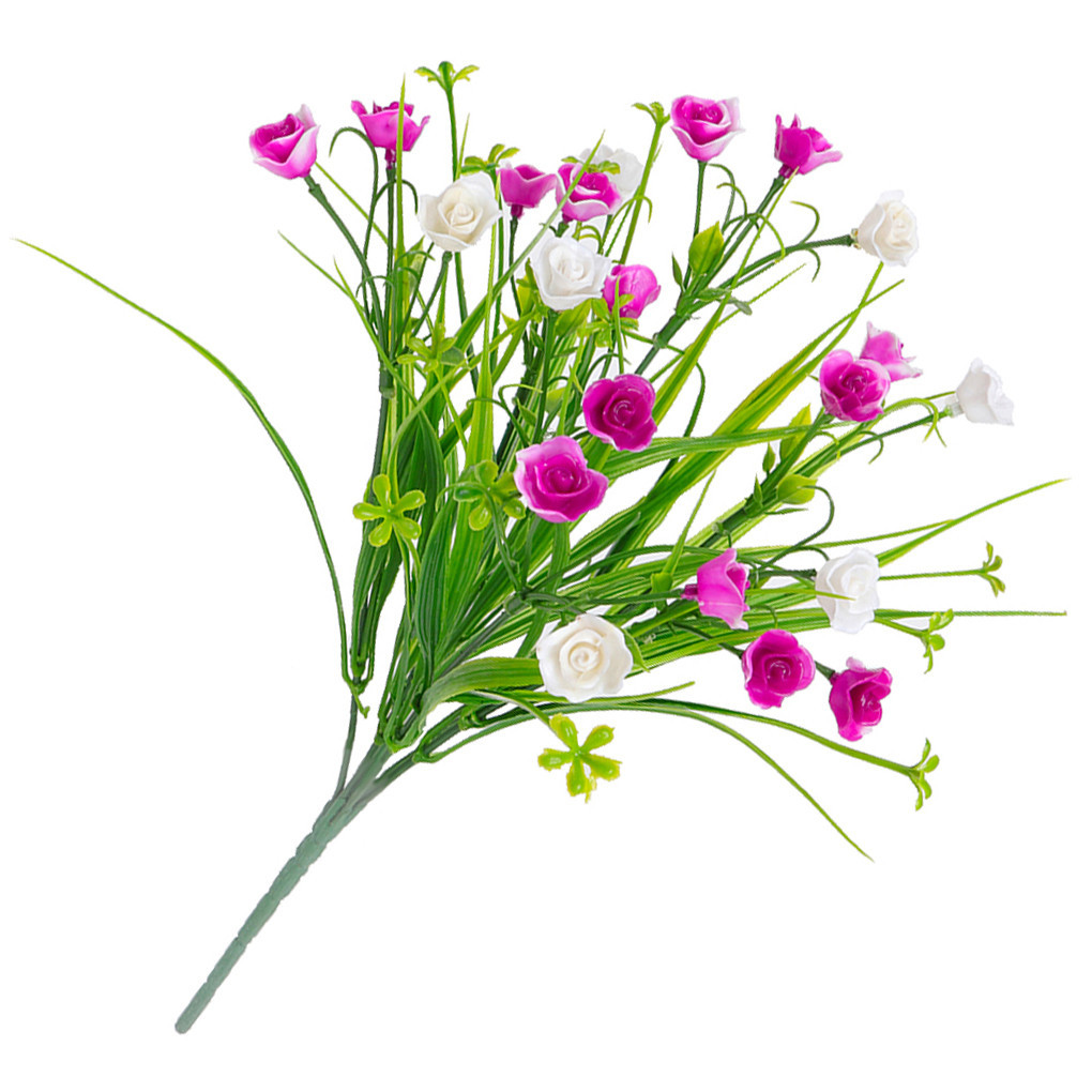 Worallymy Artificial Flower Grass Simulation Flower Bouquet Floral