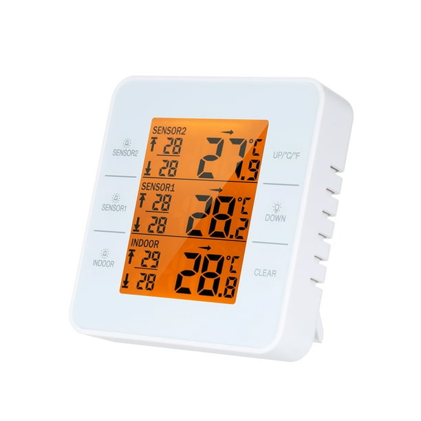 Thermomètre - 2 pièces - Thermomètre - Thermomètre extérieur - Compteur  météo - Étanche