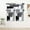 02geometric Dark Grey, variant on Orange Kitchen Curtain Valance and Tiers, 3Pcs Abstract Art Valance Set Grey Rod Pocket Curtain for Kitchen Window Modern Unique Patterns
