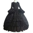 thumbnail image 2 of Womens Plus Size Victorian Ball Gown Sweet Princess Court Skirt Flared Sleeve Vintage Maiden Dress, 2 of 6
