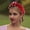 Red, variant on GTEYOIJN Knotted Nail Pearl Headband Retro Middle Knot Velvet Headband Hair Accessory Green Thin Elastic Headband