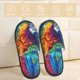 thumbnail image 2 of Fotbe Colorful Parrot Jungle Dream Pantuflas Peludas para Mujer con Estampado, Zapatillas de Peluche, Zapatos de Invierno para Casa, Uso Interior y Exterior-Large, 2 of 8