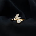 thumbnail image 3 of Rosec Jewels Lab Created Diamond Ring - Animal Inspired Fish Tail Wrap Ring - Ready to Gift, 10K Yellow Gold, US 4.50, 3 of 7