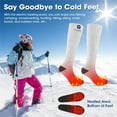 thumbnail image 6 of Snow Deer 2025 Upgraded Rechargeable Electric Heated Socks,7.4V 2200mAh Battery Powered Cold Weather Heat Socks for Men Women,Outdoor Riding Camping Hiking Motorcycle Skiing Warm Winter Socks, 6 of 9