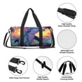 thumbnail image 4 of Easygdp Hip-Hop DJ Dolphin Bolsa de Viaje, Bolsa de Mano, Bolsa de Gimnasio, Bolsa de Equipaje para Viaje, 4 of 6