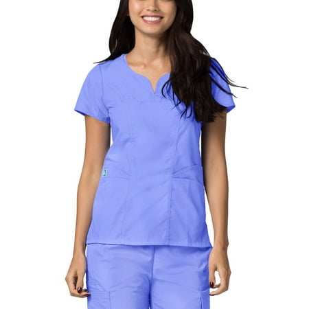 Adar Universal Scrubs For Women - Curved Glamour Scrub Top