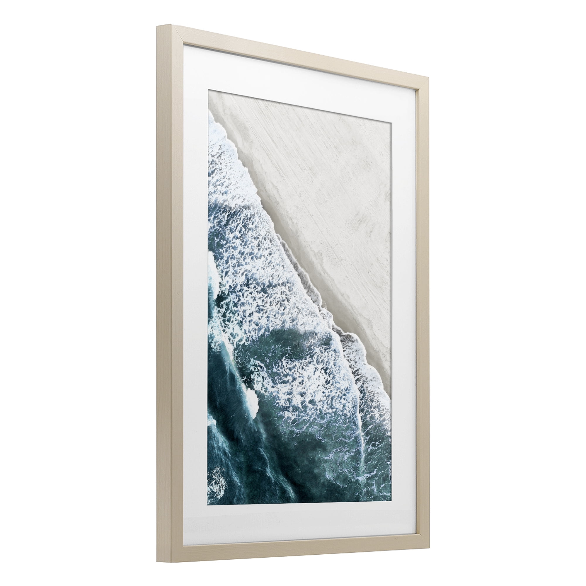 Stupell Industries Corolla Beach Breezy Shoreline Birch Framed Print Under Glass, design by Natalie Carpentieri