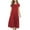 Red, variant on gakvbuo summer dresses for women 2024 vacation trendy Sexy Women's Casual Fashion Solid Short Sleeve Round Neck Pleated Slim Ladies Vintage A-Line Dress Dresses