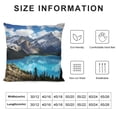 thumbnail image 5 of Chilfamy Mountain Lake Clouds Fashion Style Dirt-Resistant Throw Pillow Covers for Couch Sofa Bed Living Room Bedroom Pillowcase Printed on Both Sides 1PC 12x12in, 5 of 5