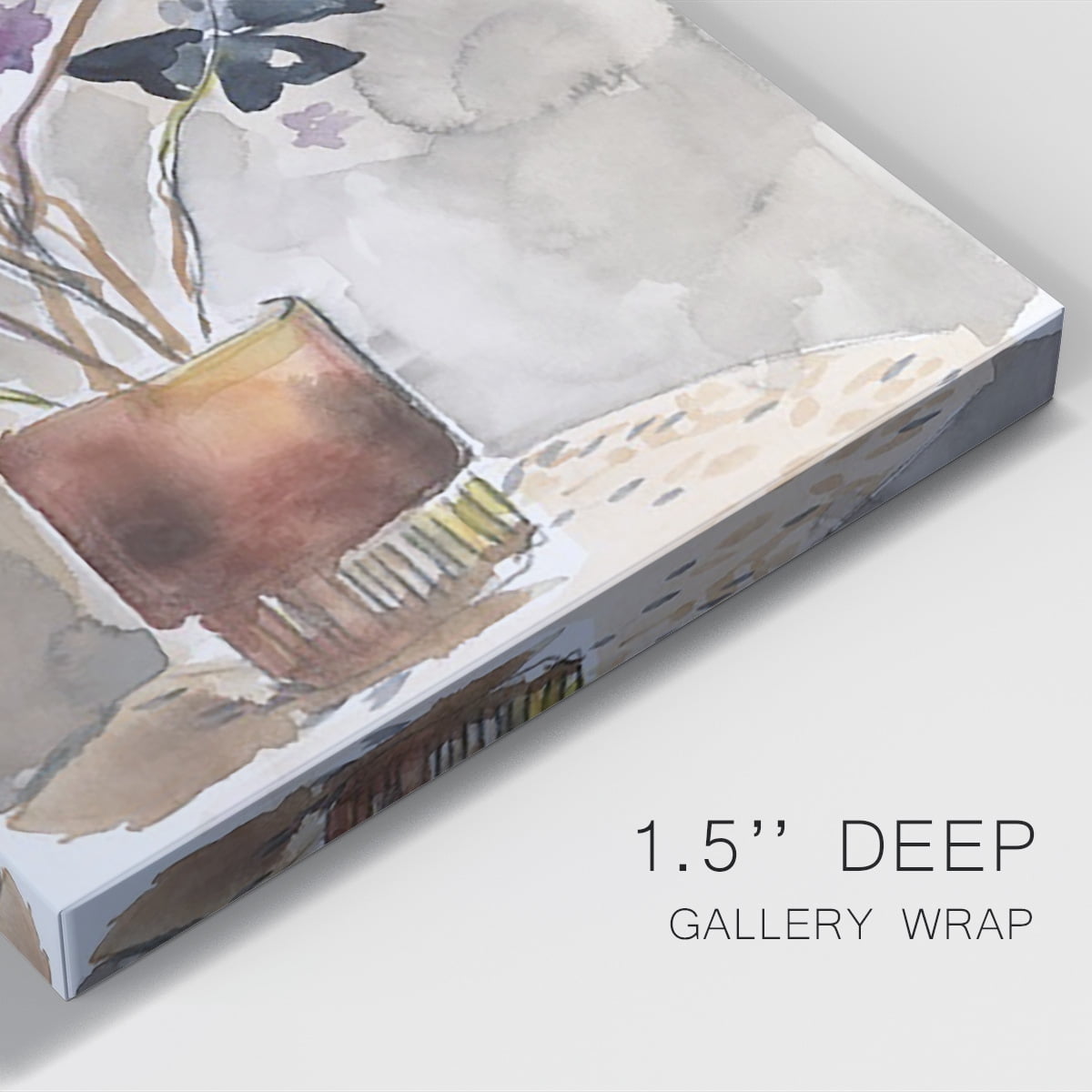 Oxalis in Vase I Premium Gallery Wrapped Canvas - Ready to Hang