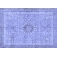 thumbnail image 1 of Ahgly Company Indoor Rectangle Oriental Blue Modern Area Rugs, 2' x 3', 1 of 4