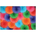 thumbnail image 2 of Club Pack of 12 Red Tissue Fan Hanging Decorations 25", 2 of 2